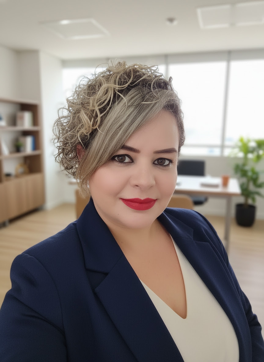 Ana Paula Firme da Silva, enfermeira especialista em neuropsicologia, em seu consultório